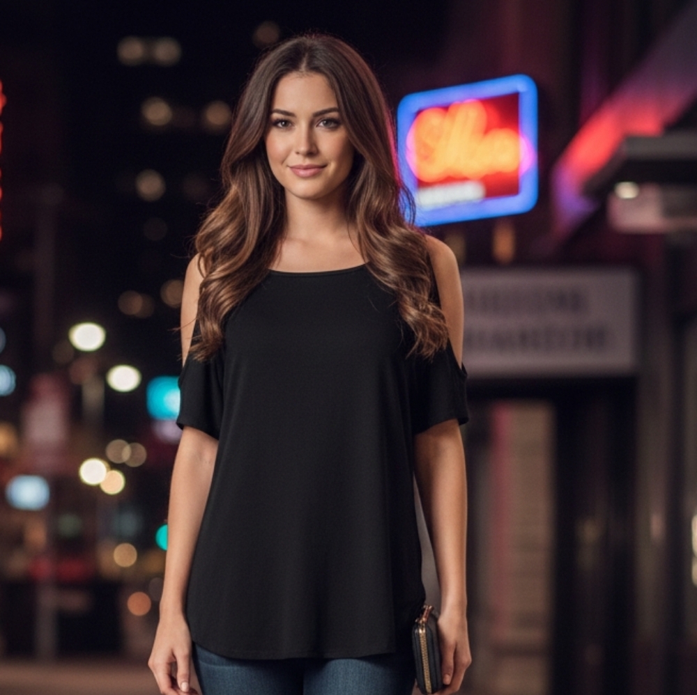 Guess Black Short Sleeve Tee